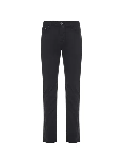 Jacob Cohen Straight-leg Trousers In Black
