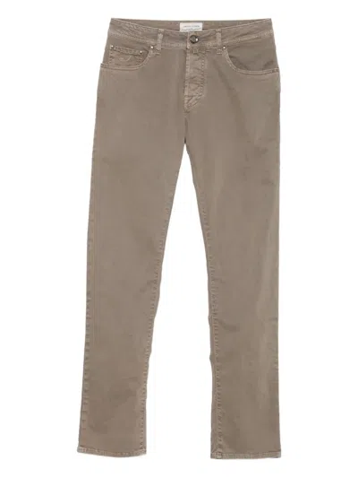 Jacob Cohen Straight-leg Trousers In Brown