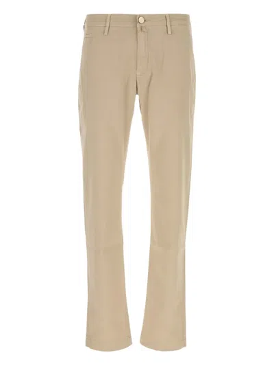 Jacob Cohen Straight-leg Trousers In Beige