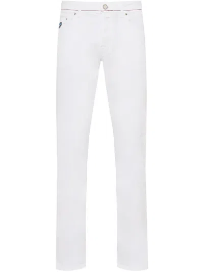 Jacob Cohen Straight-leg Trousers In White