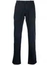 Jacob Cohen Straight-leg Twill Trousers In Blau