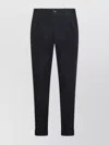 Jacob Cohen Straight Trousers With Cuffed Hem And Pockets In Blue