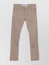 Jacob Cohen Straight Trousers With Pockets And Loops In Brown