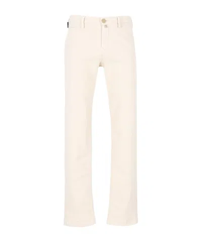 Jacob Cohen Straight-leg Casual Trousers In White