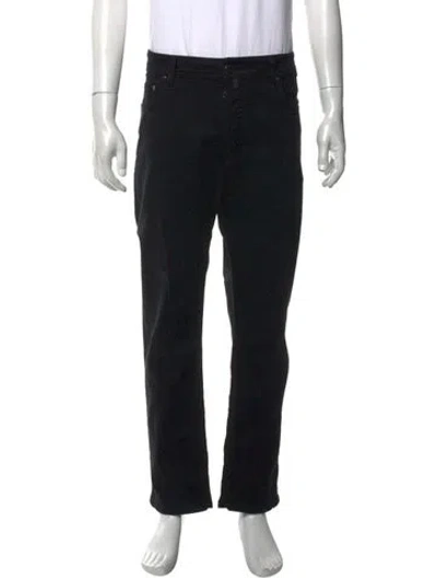 Pre-owned Jacob Cohen Straight-leg Jeans In Black