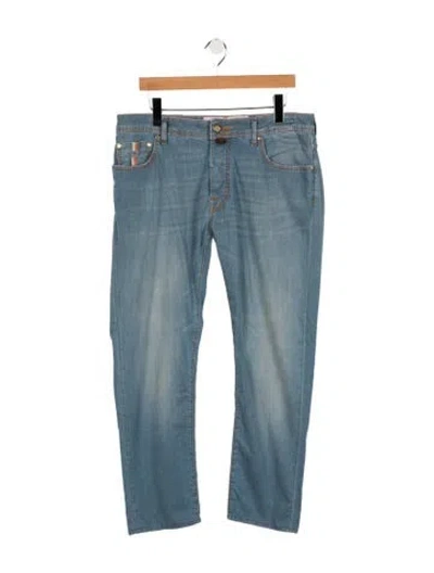Pre-owned Jacob Cohen Straight-leg Jeans In Blue