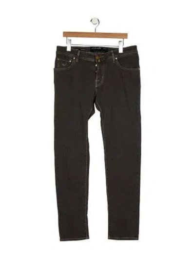 Pre-owned Jacob Cohen Straight-leg Jeans In Gray