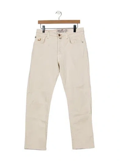 Pre-owned Jacob Cohen Straight-leg Jeans In Neutrals