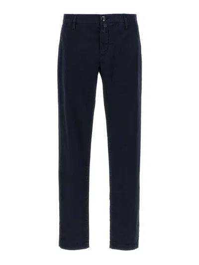 Jacob Cohen Low-rise Straight-leg Trousers In Black