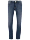 Jacob Cohen Stretch Cotton Blend Denim Jeans In Blue