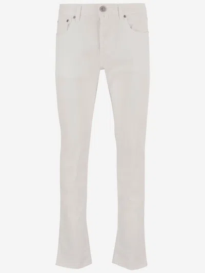 Jacob Cohen Stretch Cotton Blend Jeans In White