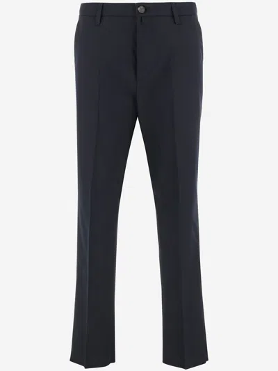 Jacob Cohen Stretch Cotton Blend Pants In Blue