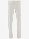 Jacob Cohen Stretch Cotton Blend Pants In White