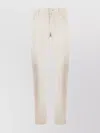 Jacob Cohen Stretch Cotton Blend Pants With Belt Loops In Neutral