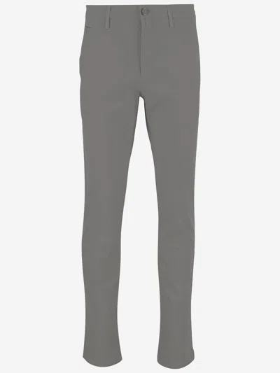 Jacob Cohen Stretch Cotton Blend Trousers In Gray