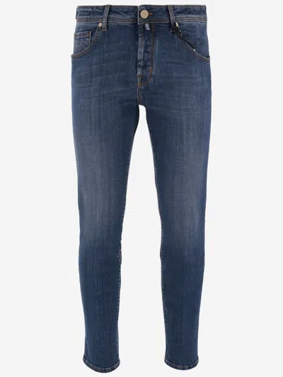 Jacob Cohen Stretch Cotton Denim Jeans In Blue