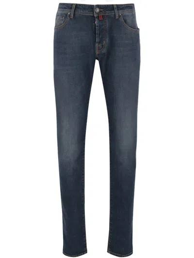 Jacob Cohen Stretch Cotton Jeans In Blue