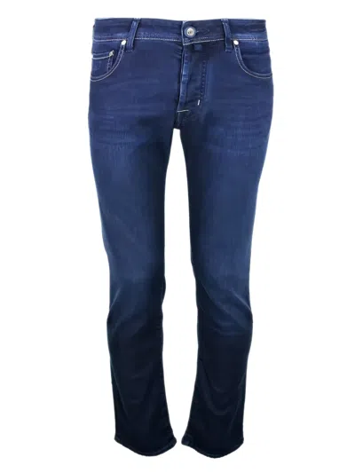 Jacob Cohen Stretch-cotton Jeans In Blue
