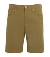 Jacob Cohen Stretch Cotton Nicolas Bermuda Shorts In Green