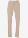 Jacob Cohen Beige Stretch Cotton Pants In Beige