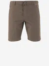 Jacob Cohen Stretch Cotton Short Pants In Beige