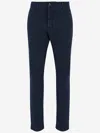 Jacob Cohen Stretch Cotton Trousers In Blue