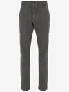 Jacob Cohen Stretch Cotton Trousers In Green