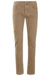 Jacob Cohen Gabardina Stretch In Brown