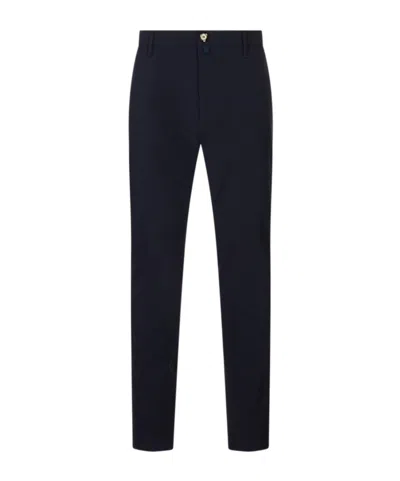 Jacob Cohen Stretch Straight-leg Casual Trousers In Black