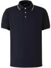 Jacob Cohen Trimmed Polo Shirt In Blue