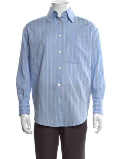 Pre-owned Jacob Cohen Striped Long Sleeve Dress Shirt In Blue