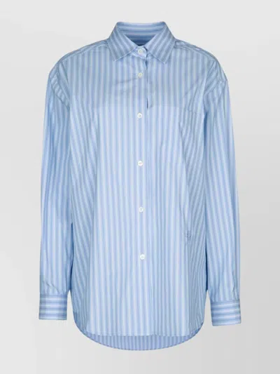 Jacob Cohen Striped Pattern Chest Pocket Long Sleeves Shirt