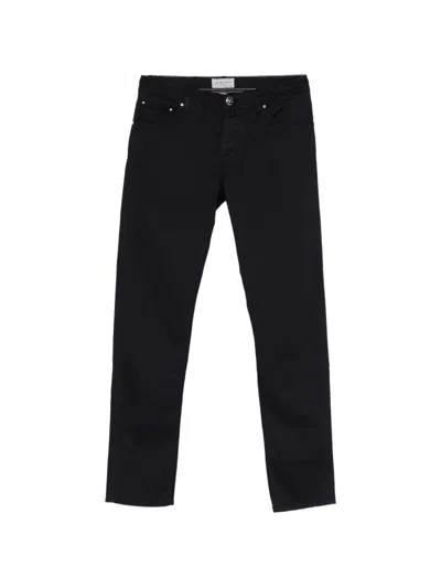 Jacob Cohen Five-pocket Trousers In Black