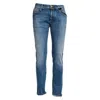 Jacob Cohen Super Slim Fit Jeans With Five Pockets And Contrast Stitching In Blue