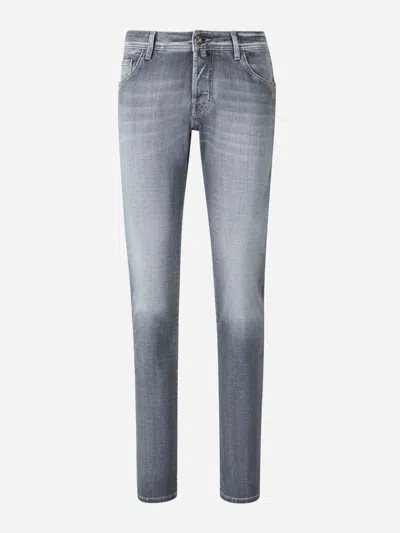 Jacob Cohen Super Slim Jeans In Gray