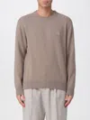 Jacob Cohen Wool-cashmere Monogram Sweater In Brown