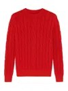 Jacob Cohen Cable-knit Sweater In Red