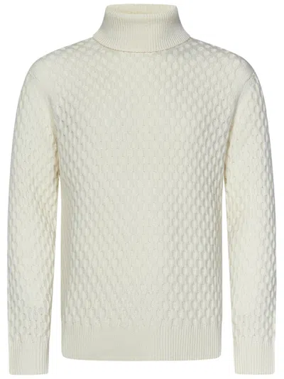 Jacob Cohen Turtleneck Sweater In White