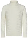 Jacob Cohen Turtleneck Sweater In White