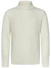Jacob Cohen Turtleneck Sweater In White