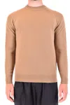 Jacob Cohen Textured Knit Sweater With Classic Crew Neckline In Multi
