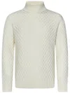 Jacob Cohen Turtleneck Sweater In White