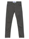 Jacob Cohen Tailored Charcoal Grey Jeans With Classic Five-pocket Design