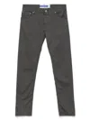 Jacob Cohen Tailored Charcoal Grey Jeans With Classic Five-pocket Design