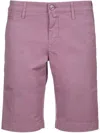 Jacob Cohen Light Purple Tailored Chino Shorts In Purple