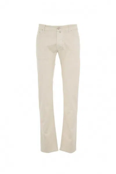 JACOB COHEN JACOB COHEN TAILORED OFF-WHITE TROUSERS