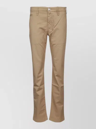 Jacob Cohen Tailored Pants Featuring Belt Loops Pockets In Brown