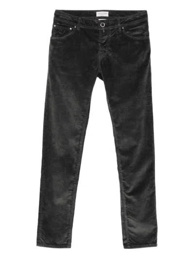 JACOB COHEN TAILORED STRAIGHT LEG TROUSERS WITH CLEAN LINES