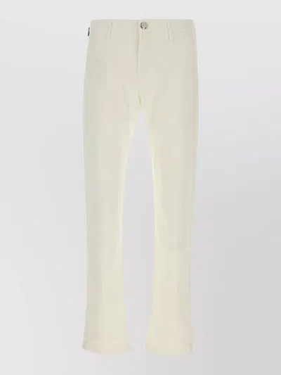 Jacob Cohen Tailored Trousers American Pockets Belt Loops In White