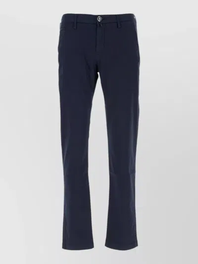 Jacob Cohen Tailored Trousers Belt Loops Side And Back Pockets In Blue
